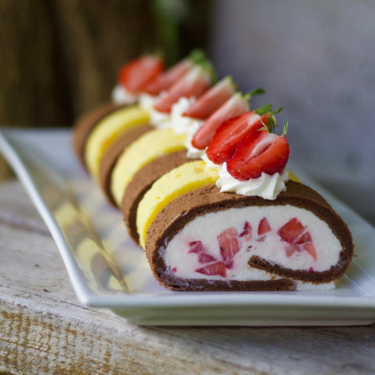 Erdbeerroulade