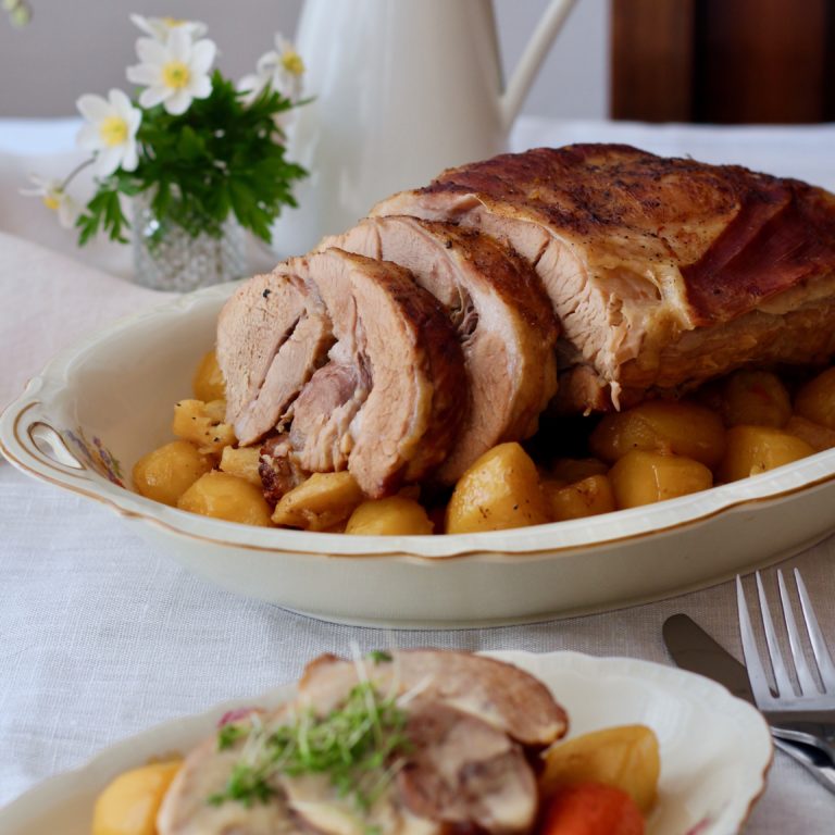 Kalbsbraten im Gemüsebett