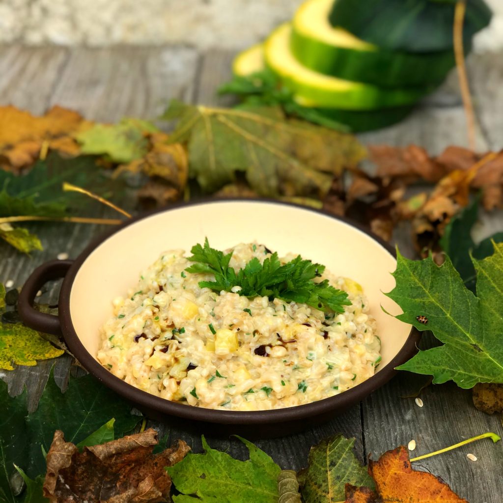 Rollgerste Risotto Rollgerste-Kürbis-Risotto Rezept - Veronikas Hofküche