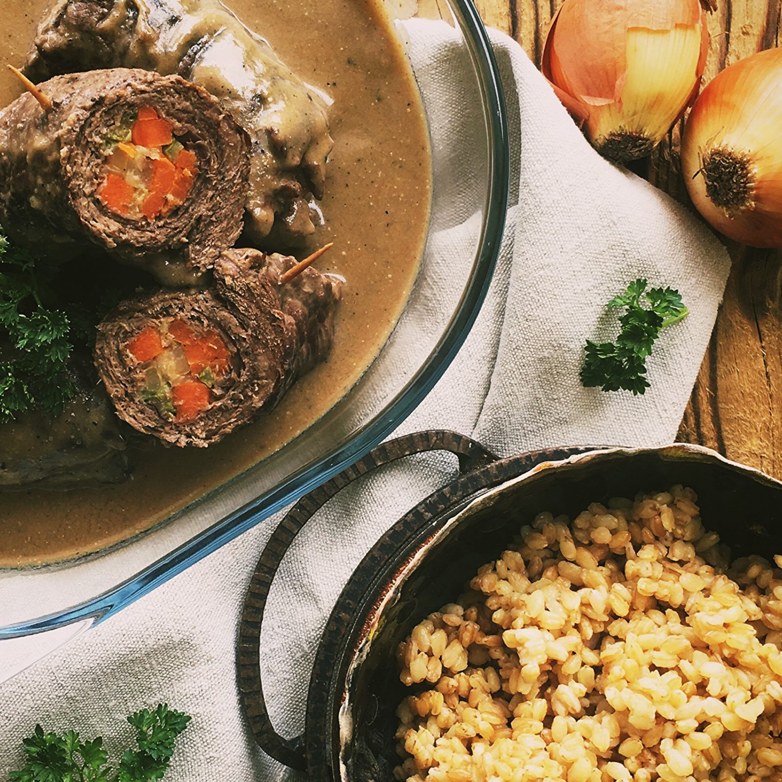 Gefüllte Rindsrouladen Rezept Veronikas Hofküche