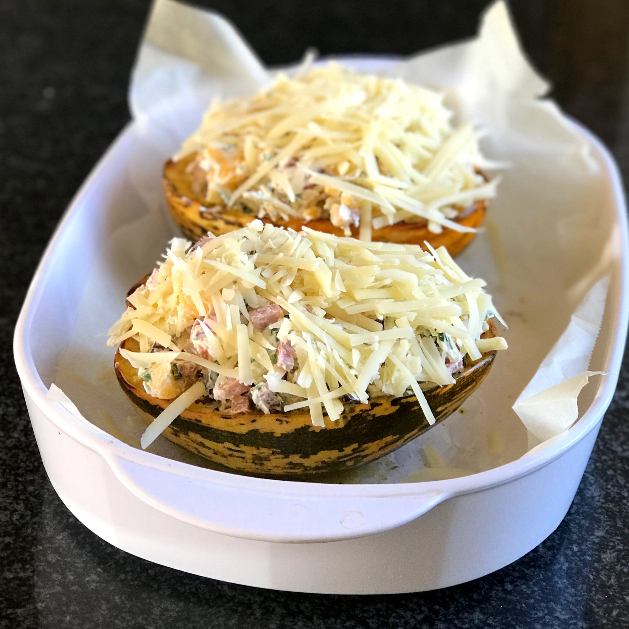 Überbackener Spaghettikürbis Rezept - Veronikas Hofküche